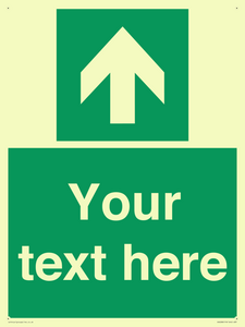 Safe condition Custom arrow up sign